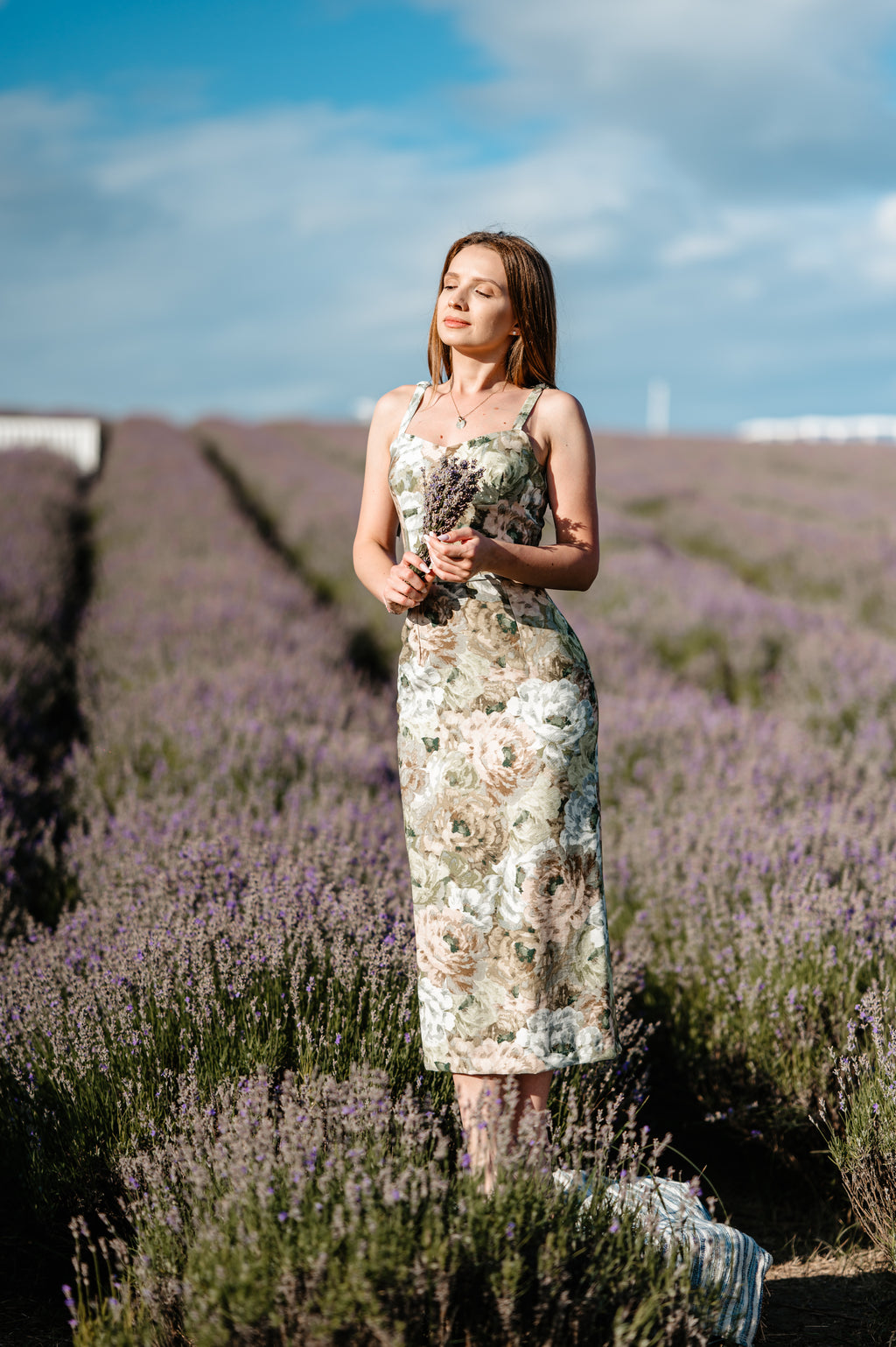 Elodie | Rochie midi din cupro