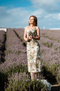 Elodie | Rochie midi din cupro