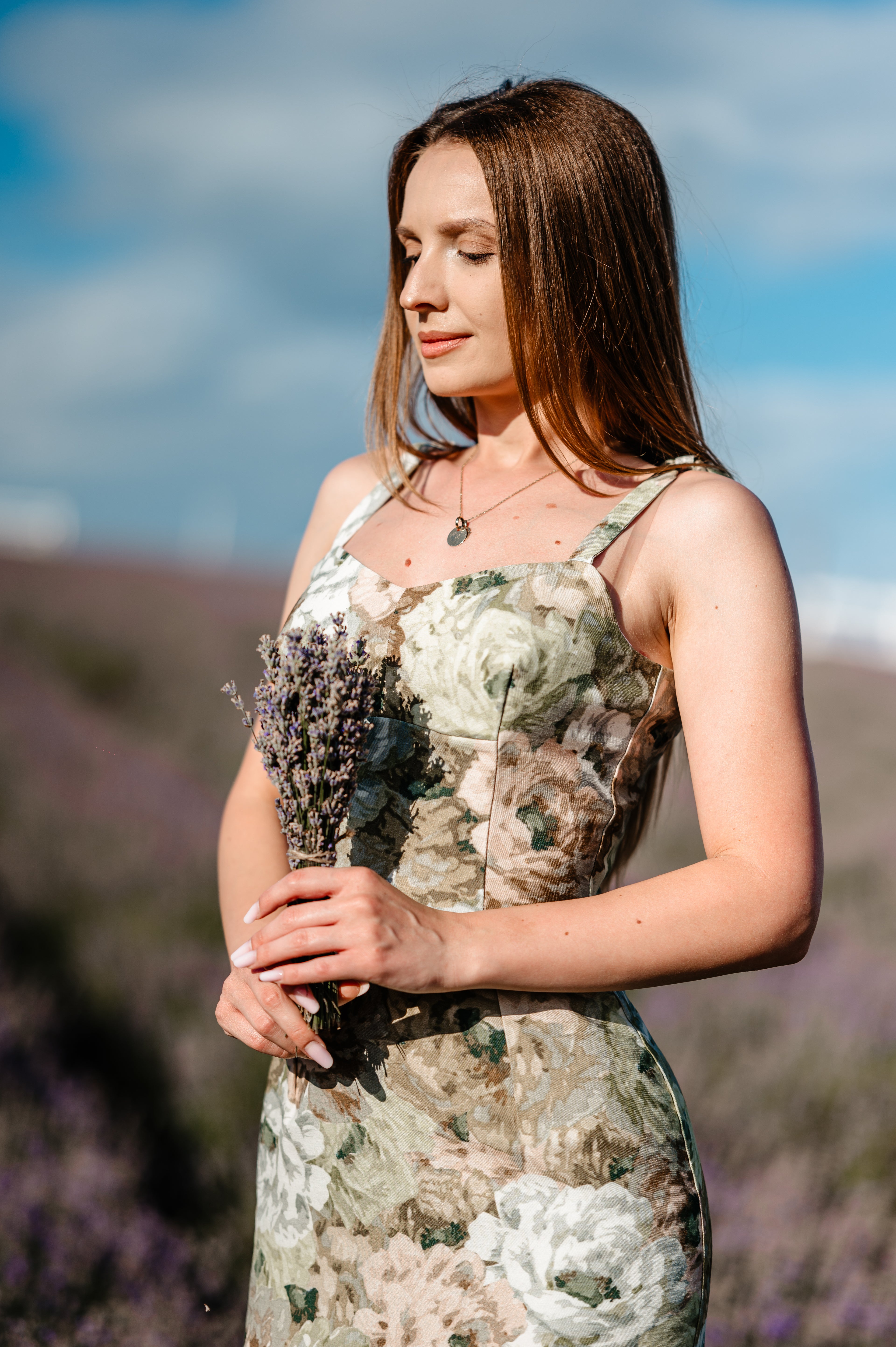 Elodie | Rochie midi din cupro